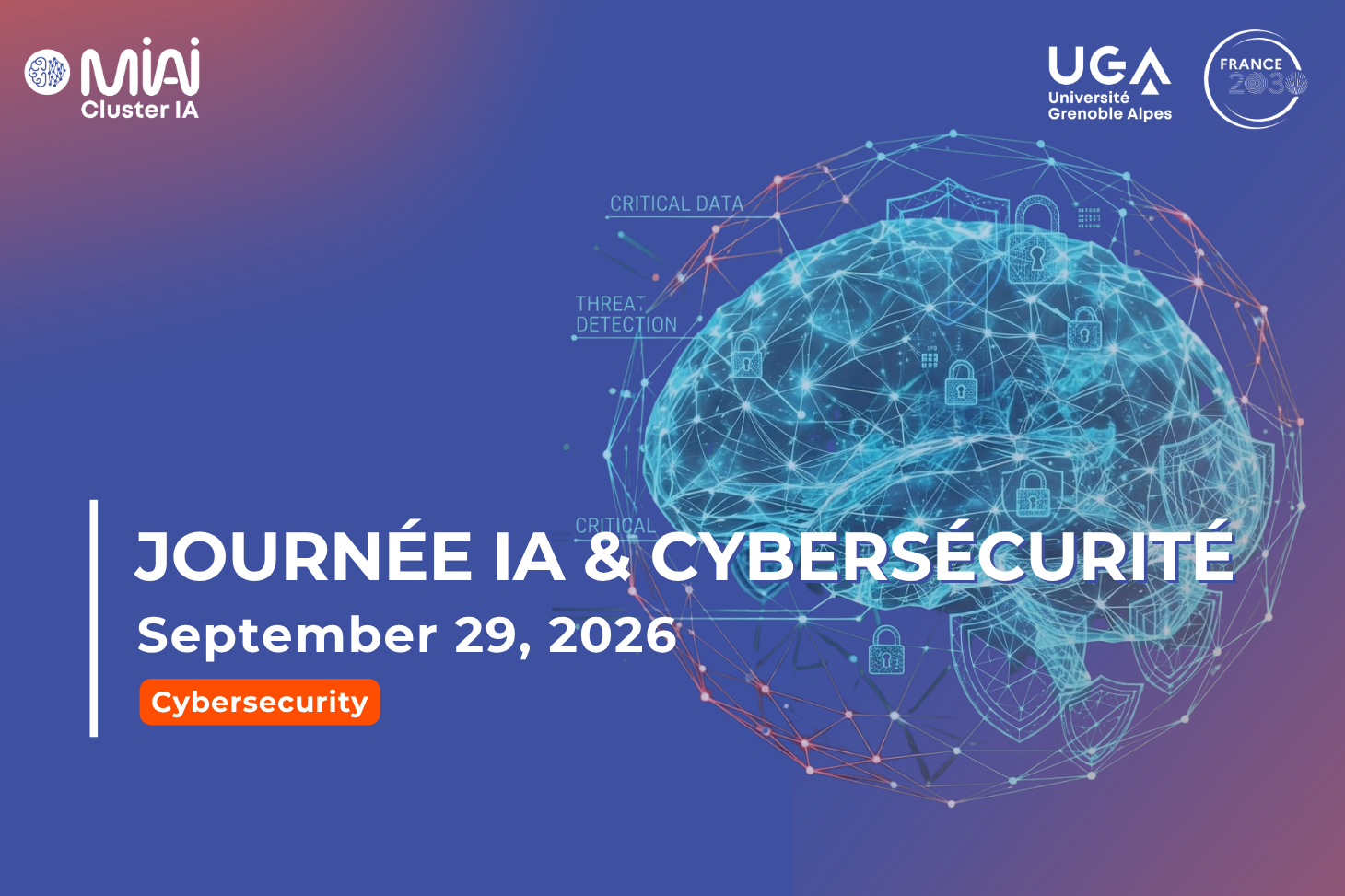 Visuel Journée IA et cybersécurité MIAI